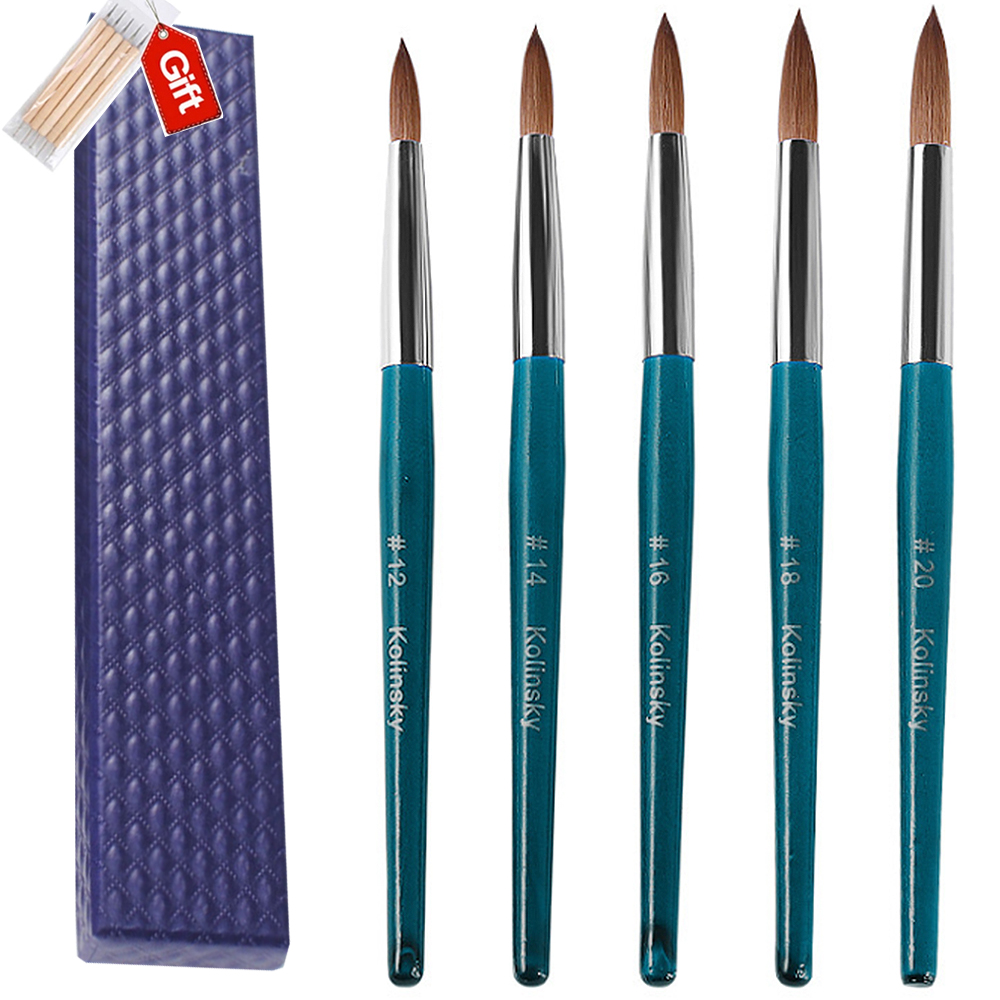 Nail Art Mahogany - UsiDaer Gel Brush Acrylic Nail Art