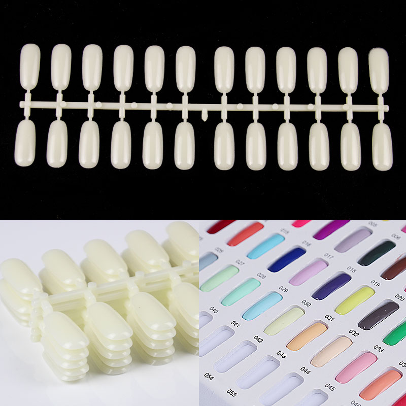 Nail Art Vector - Nail Display Tips Natural Color Design