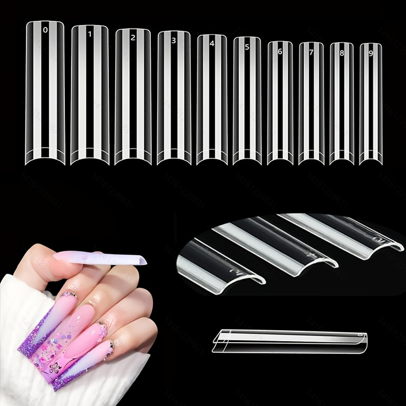 Nail Art Xxl - 500 XXL C-Curve-Free Nail Tips, Professional