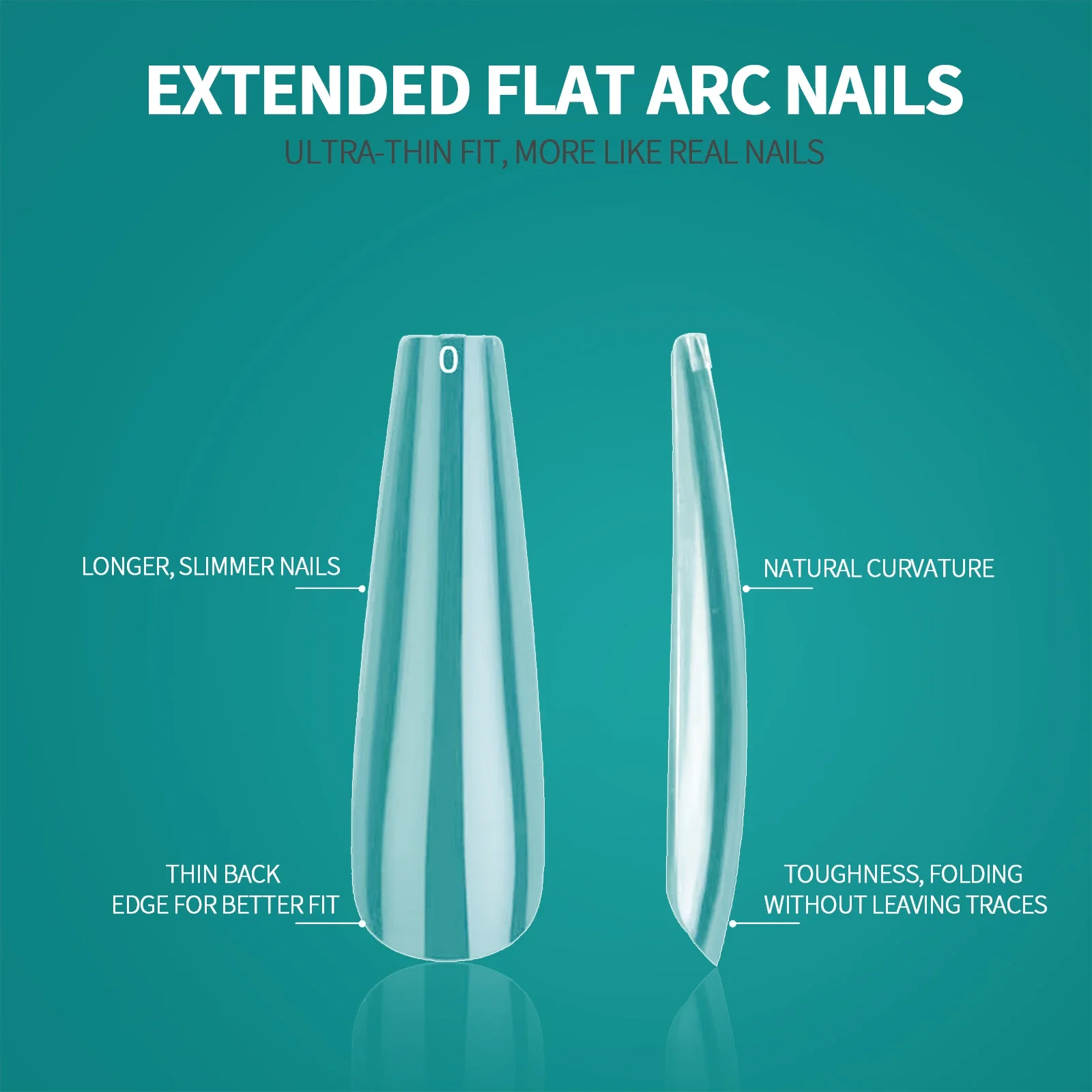 Nailpop XXL Coffin Nail Tips F - Nail Art Xxl ulasan dan harga