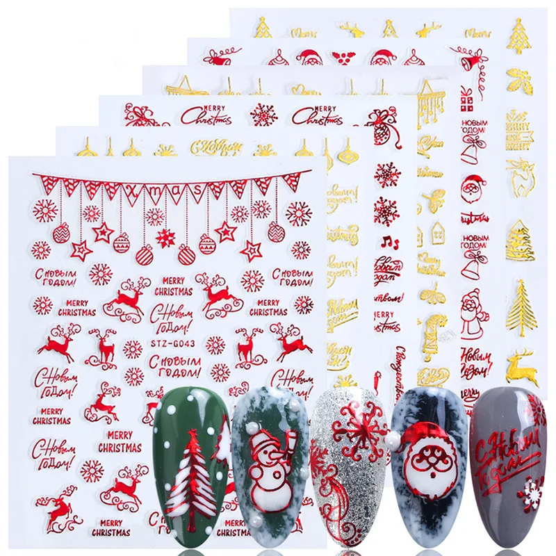 Christmas Nails Accesories Red - Nail Art Xmas ulasan dan harga