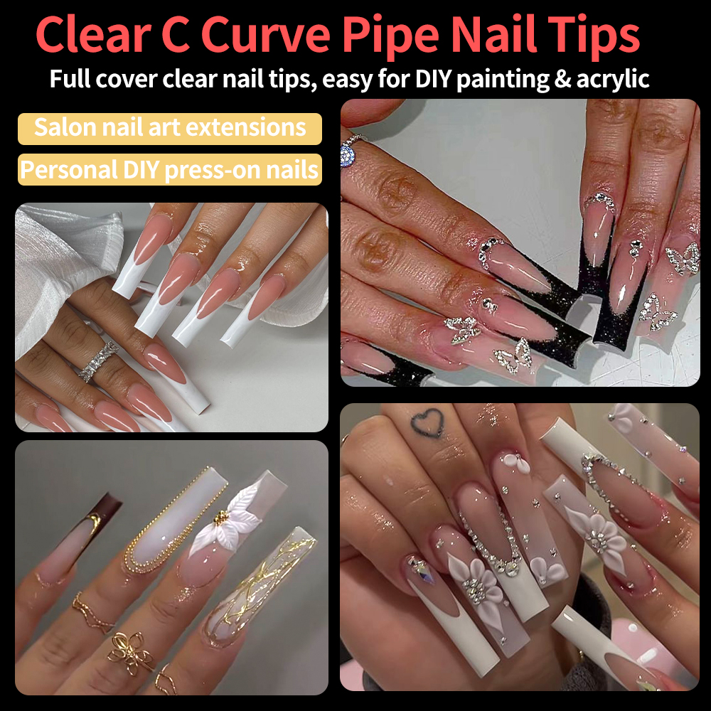 240pcs/Box XXL C Curve Straigh - Nail Art Xxl ulasan dan harga