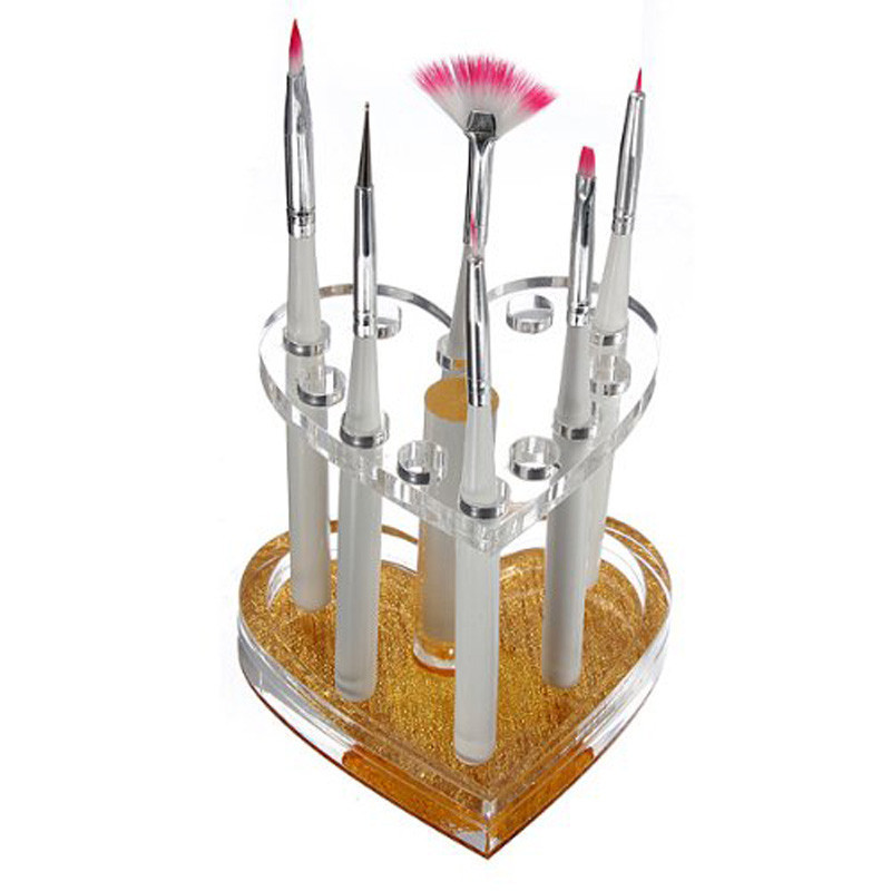 12 Holes Nail Brushes Storage  - Nail Art Vector ulasan dan harga
