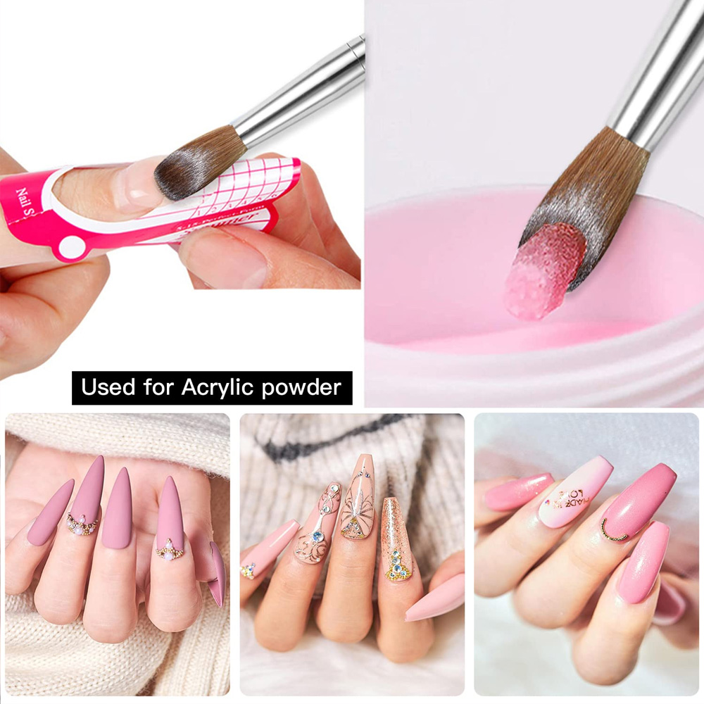 UsiDaer Gel Brush Acrylic Nail - Nail Art Mahogany ulasan dan harga