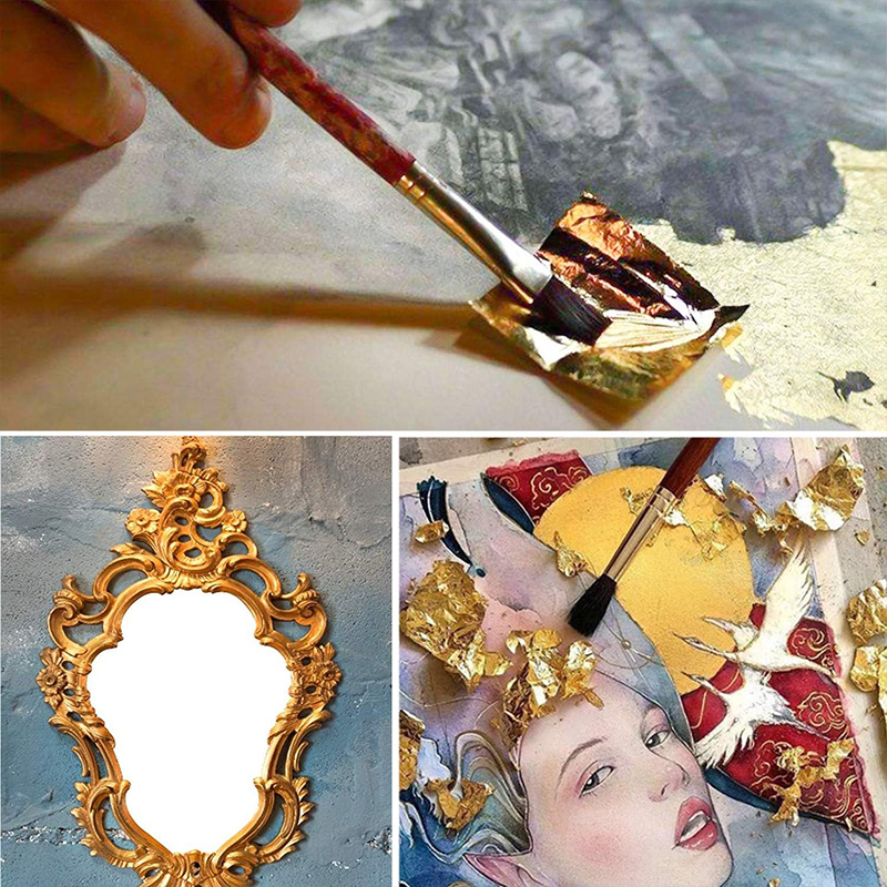 20 Pcs Gold Leaf Sheets: Versa - Nail Art Xmas ulasan dan harga