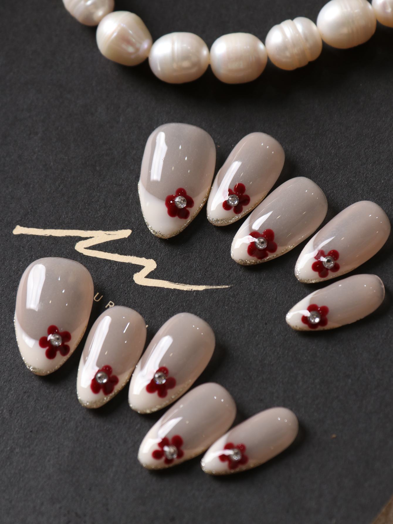 10Pcs Press on Nails Short Whi - Nail Adhesive Tab ulasan dan harga