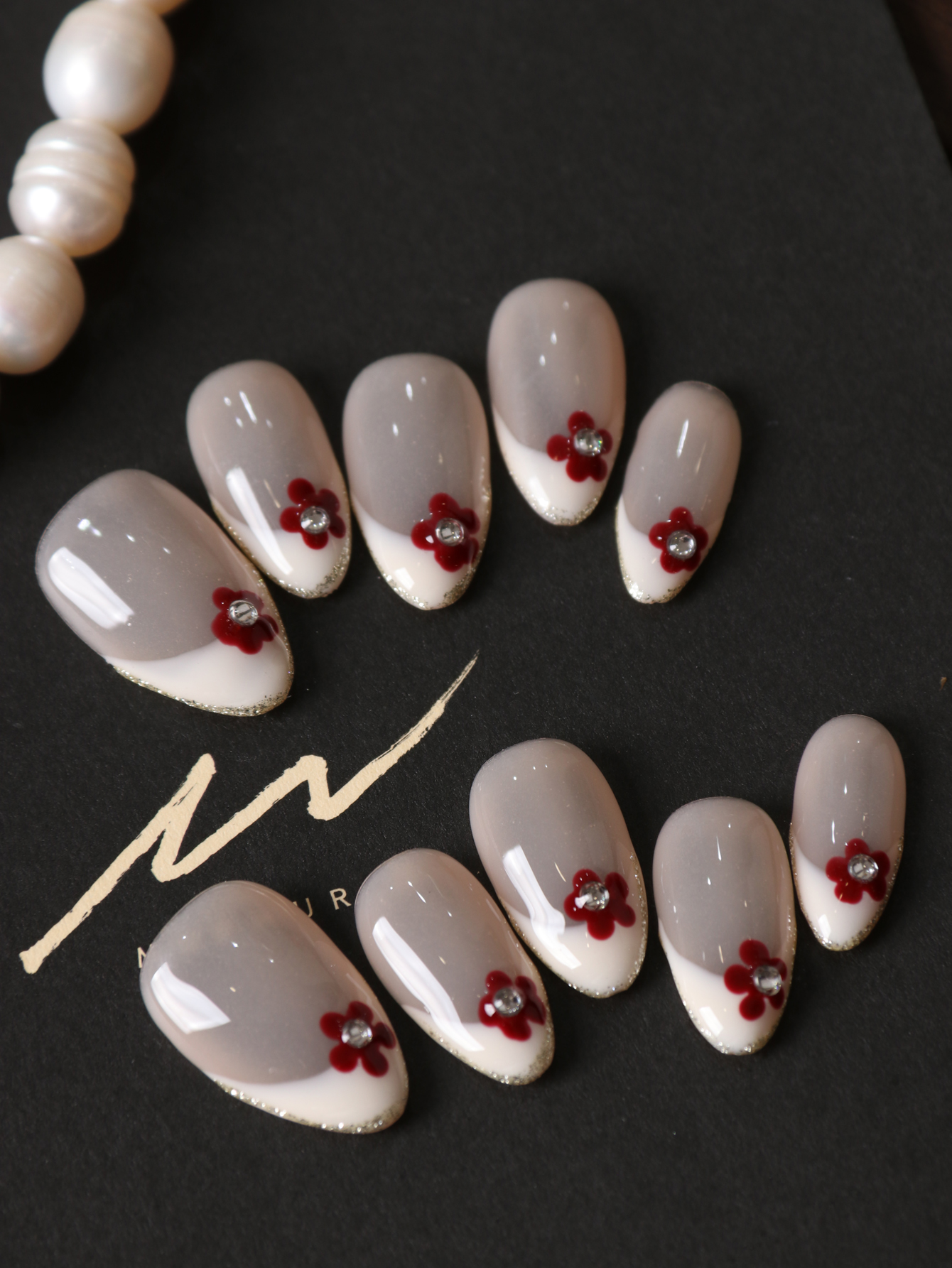 10Pcs Press on Nails Short Whi - Nail Adhesive Tab ulasan dan harga