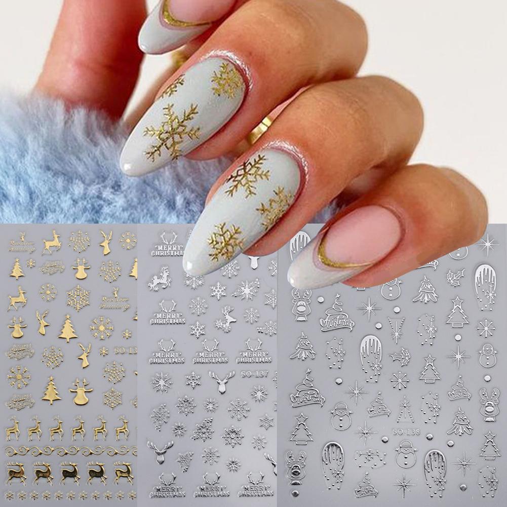 Christmas Nail Art Stickers Na - Nail Art Xmas ulasan dan harga