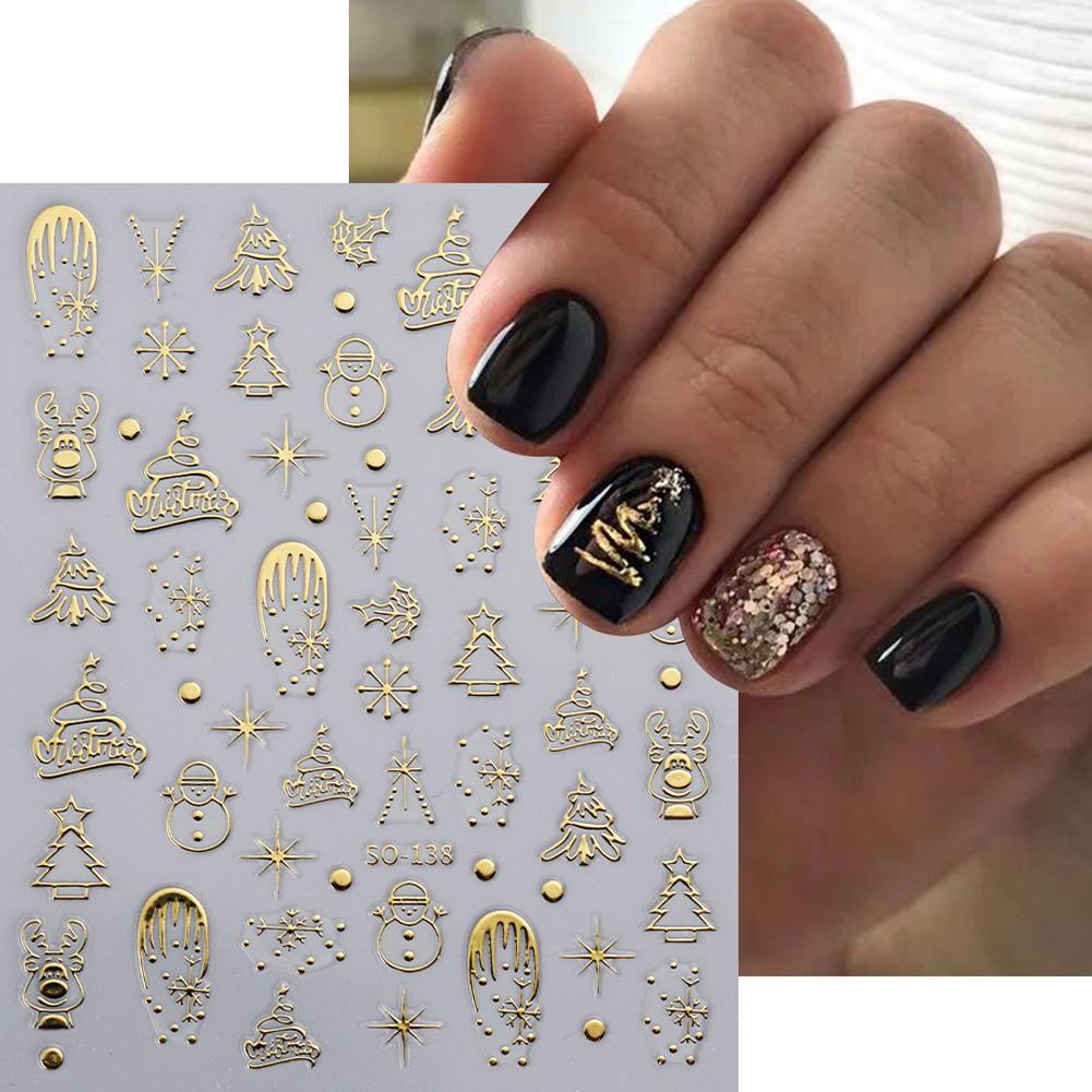 Christmas Nail Art Stickers Na - Nail Art Xmas ulasan dan harga