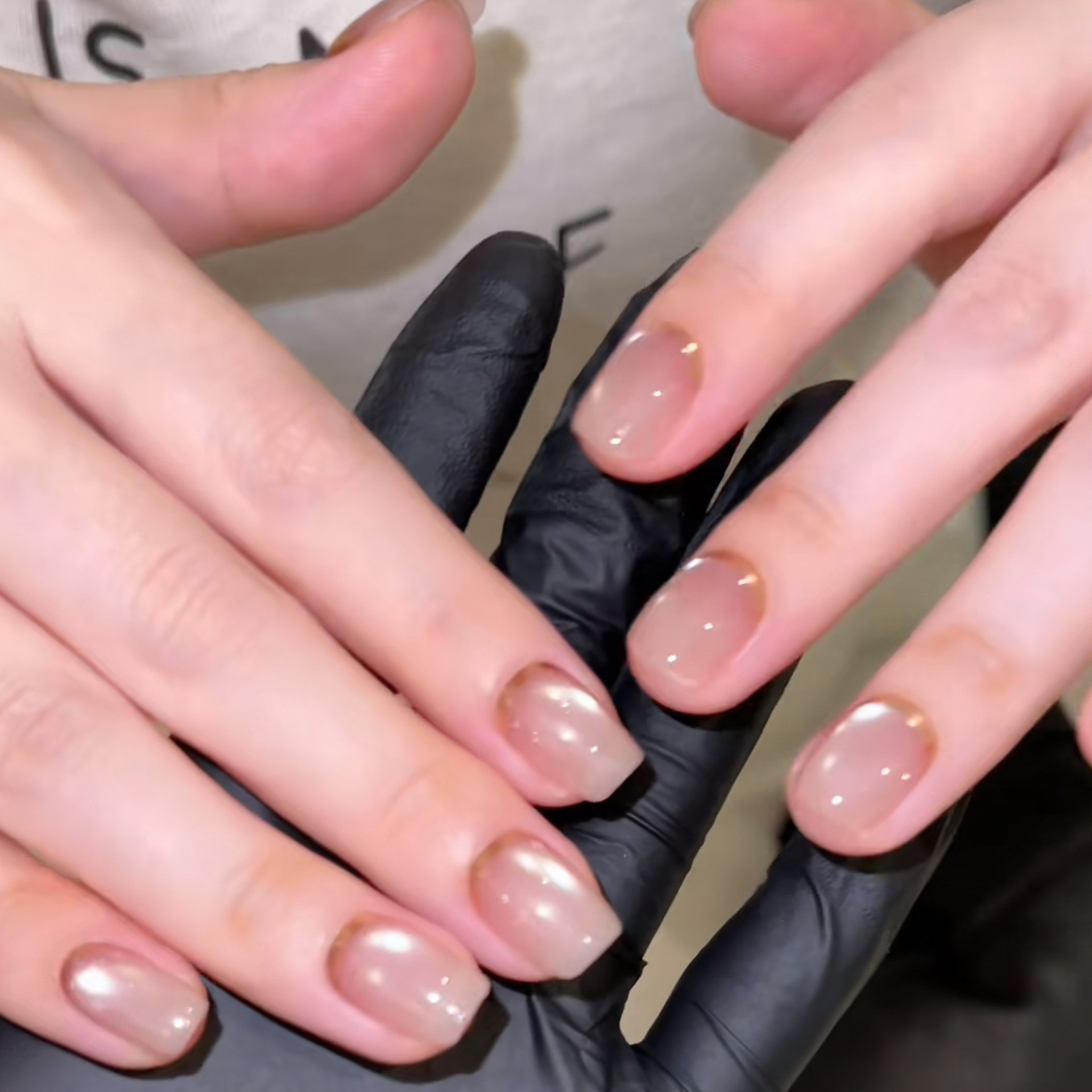 10pcs Handmade Short Press On  - Nail Art Full Cat Eye ulasan dan harga