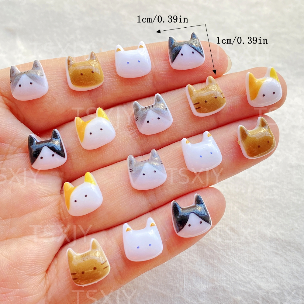 50pcs Cute Mini Cartoon Animal - Nail Art Xmas ulasan dan harga