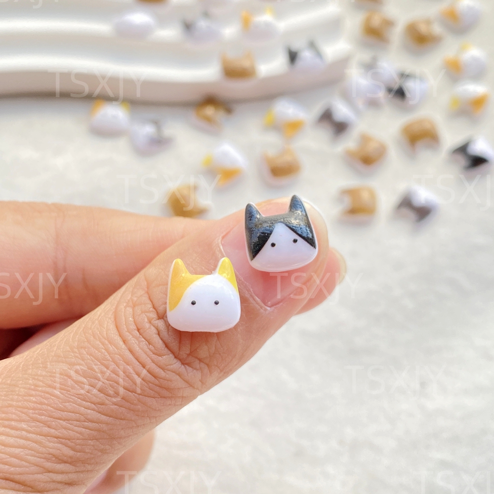 50pcs Cute Mini Cartoon Animal - Nail Art Xmas ulasan dan harga