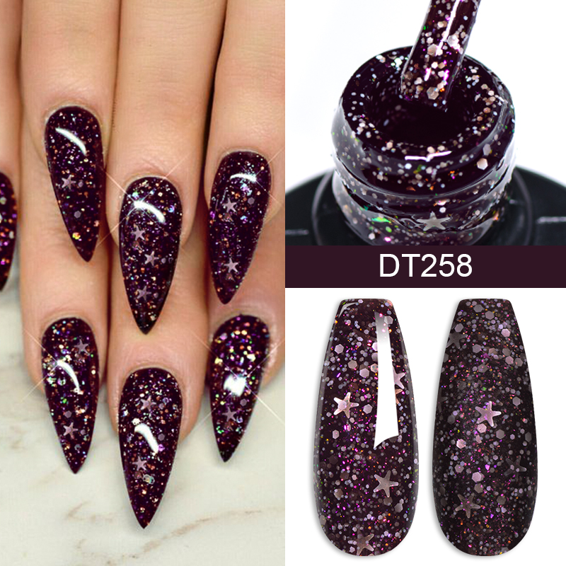 MEET ACROSS 7ml Snowflakes Seq - Nail Art Xmas ulasan dan harga