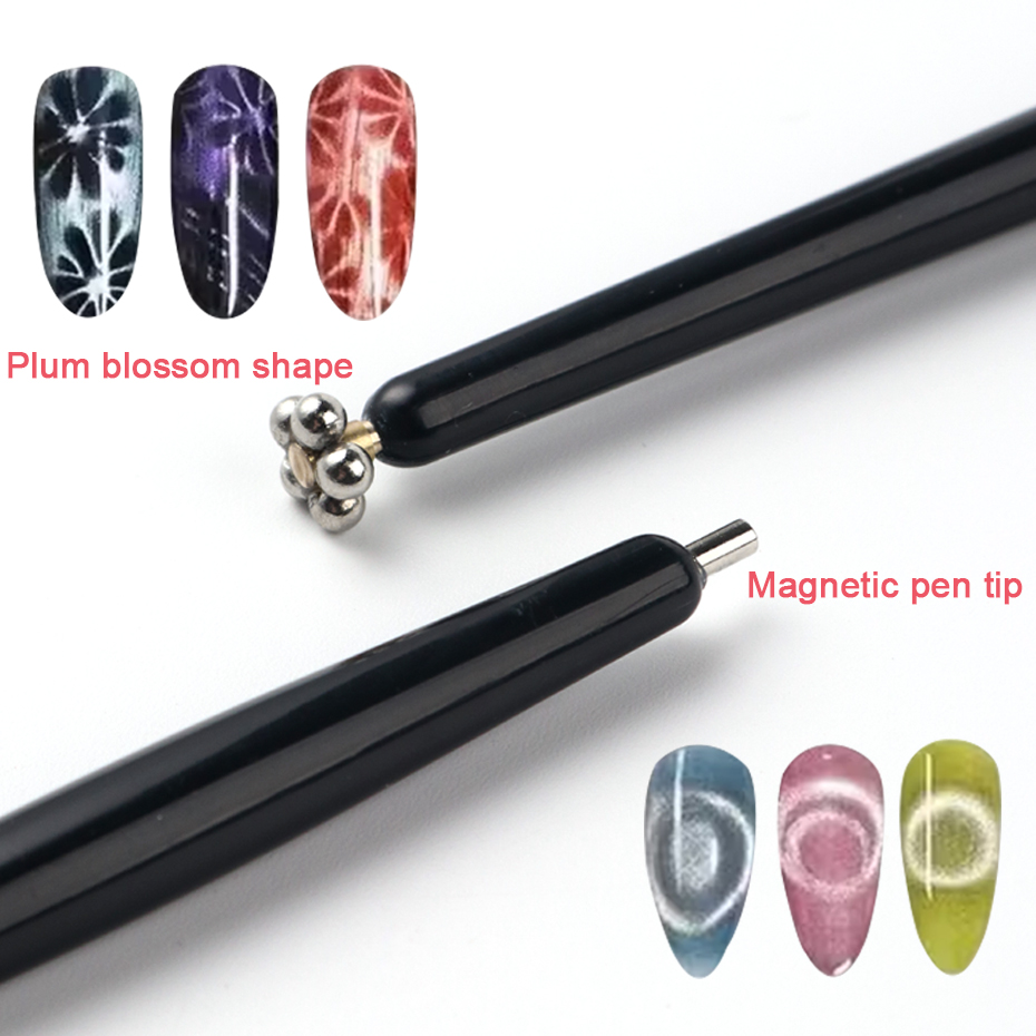 1/2pcs Fancy Double Headed Cat - Nail Art Full Cat Eye ulasan dan harga