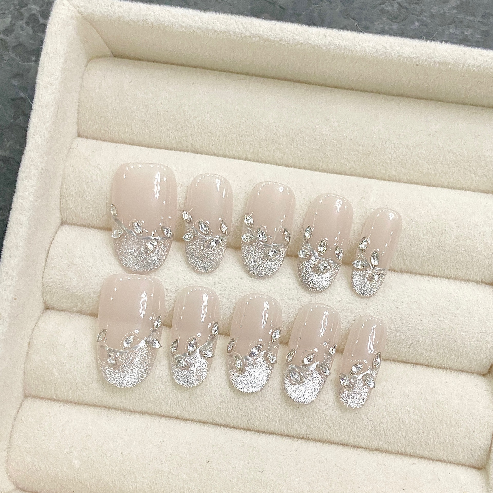 10 PCS Luxury Handmade Press o - Nail Adhesive Tab ulasan dan harga