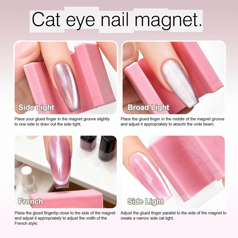 5D U-Shaped Nail Art Tool Cat  - Nail Art Full Cat Eye ulasan dan harga