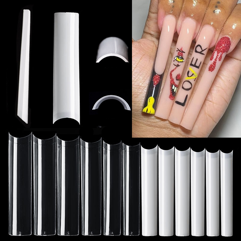 500 Pcs Long Square No C Curve - Nail Art Xxl ulasan dan harga