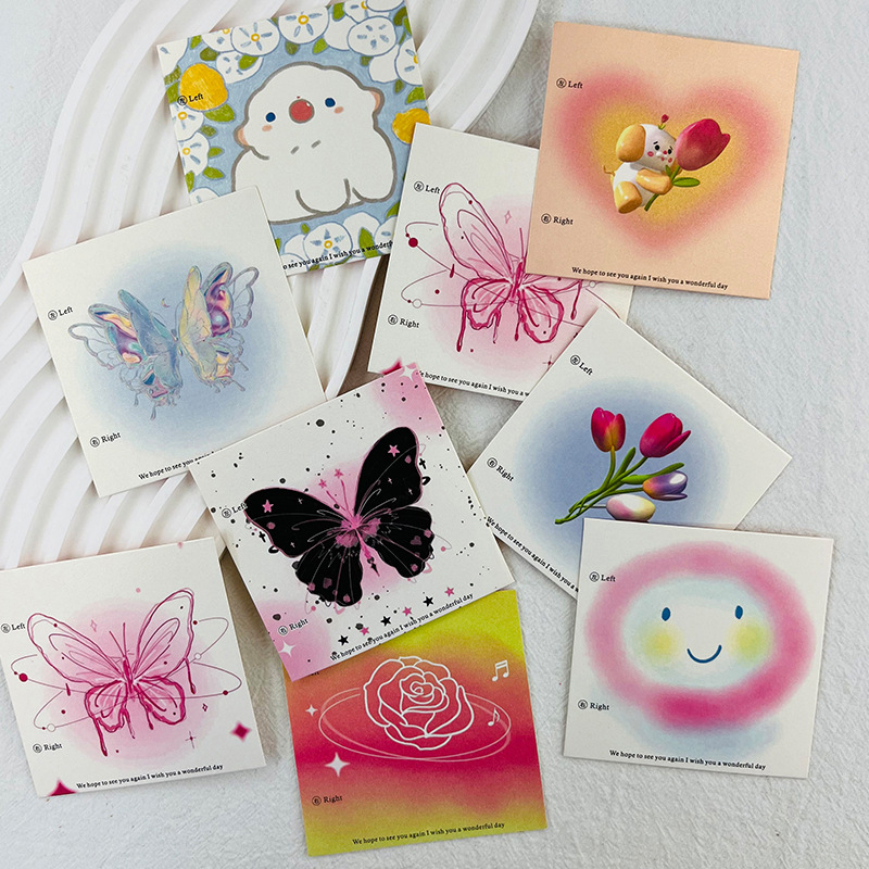 50Pcs 6.5x6.5cm 8x8cm Press On - Nail Art Vector ulasan dan harga