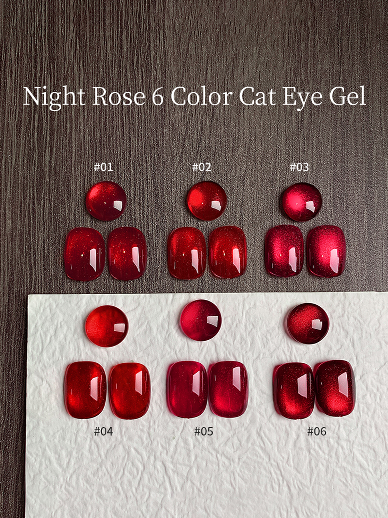 16ML Wine Red Rose Red Cat Mag - Nail Art Red Wine Cat Eye ulasan dan harga
