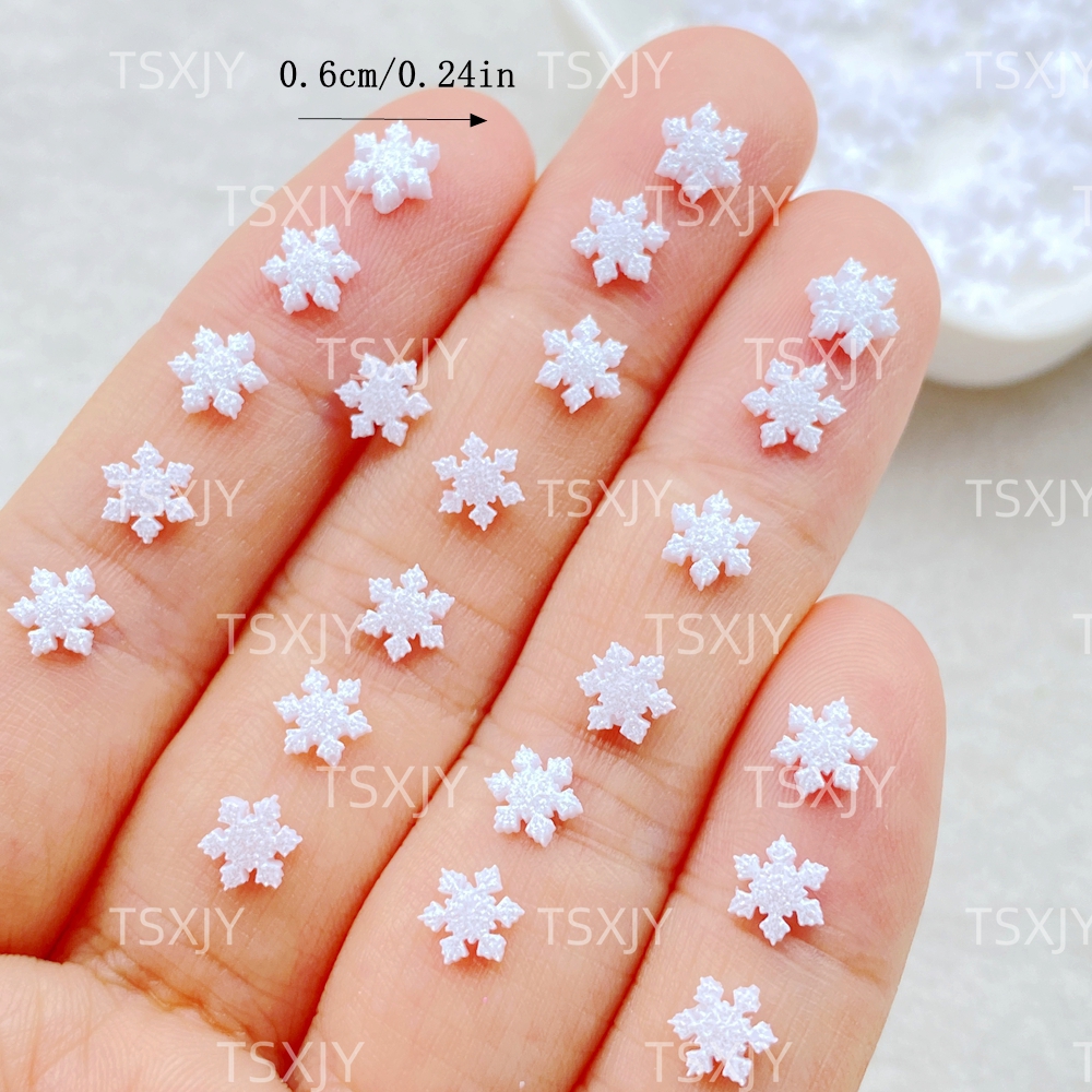 100pcs Resin mini Cute Mini Wh - Nail Art Xmas ulasan dan harga