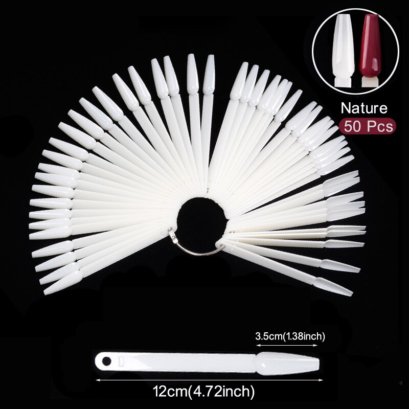 Nail Display Sticks Clear Natu - Nail Art Vector ulasan dan harga