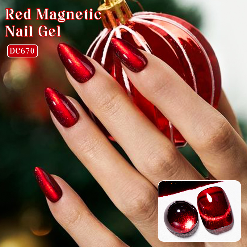 Mtssii 7ML Wine Red Cat Magnet - Nail Art Red Wine Cat Eye ulasan dan harga