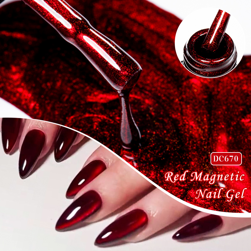 Mtssii 7ML Wine Red Cat Magnet - Nail Art Red Wine Cat Eye ulasan dan harga