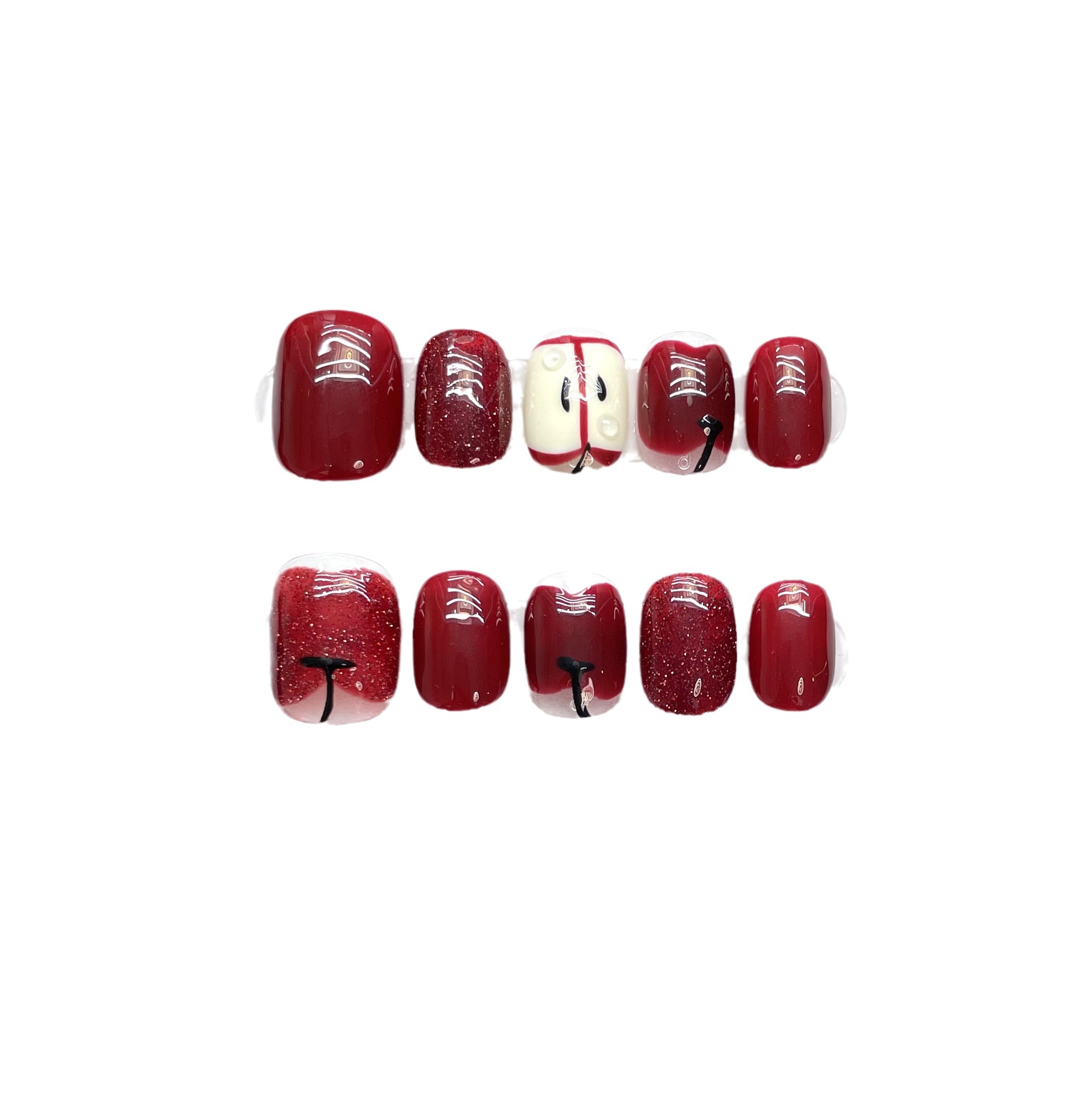 10 pcs Luxury Handmade Press o - Nail Adhesive Tab ulasan dan harga