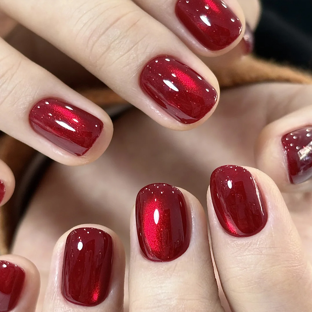 Xeijayi 10ml Wine Red Cat Eye  - Nail Art Red Wine Cat Eye ulasan dan harga