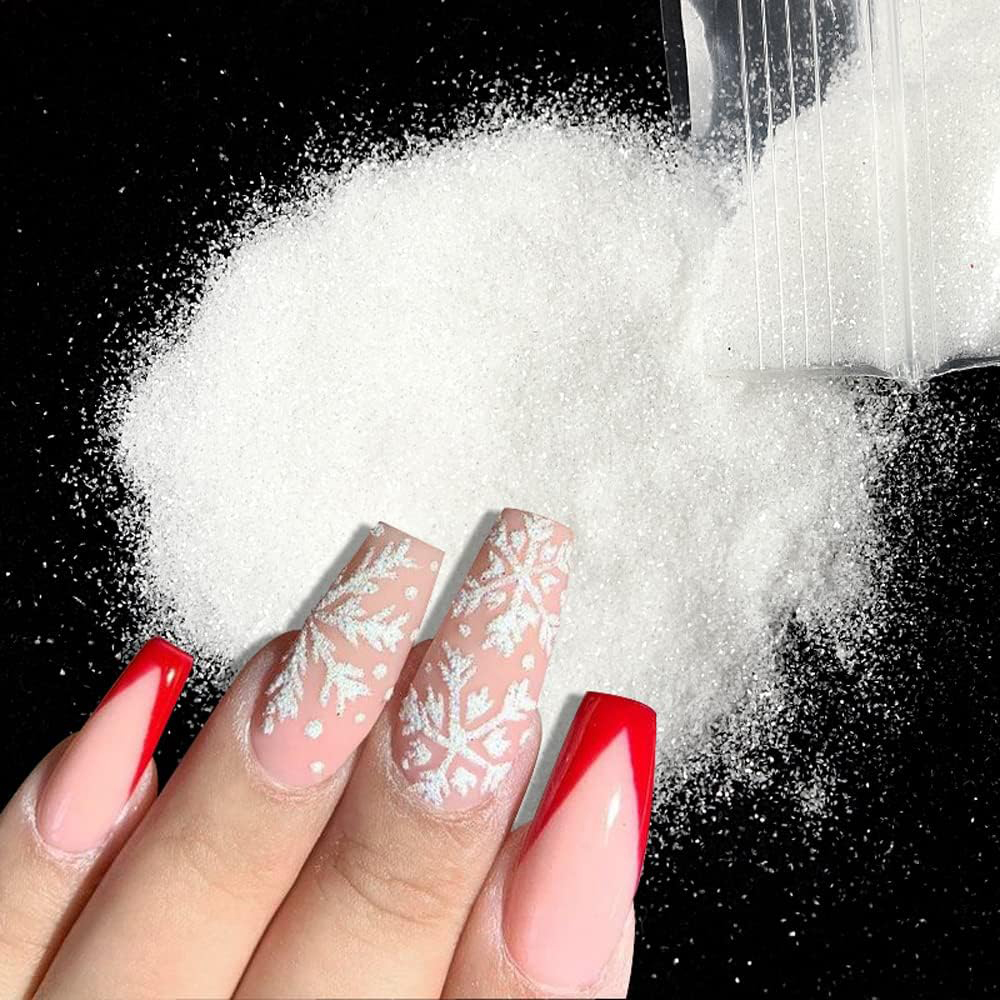 50g/Bag Christmas White Black  - Nail Art Xmas ulasan dan harga