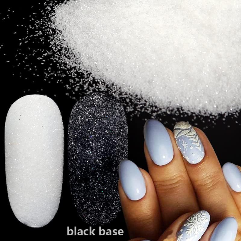 50g/Bag Christmas White Black  - Nail Art Xmas ulasan dan harga
