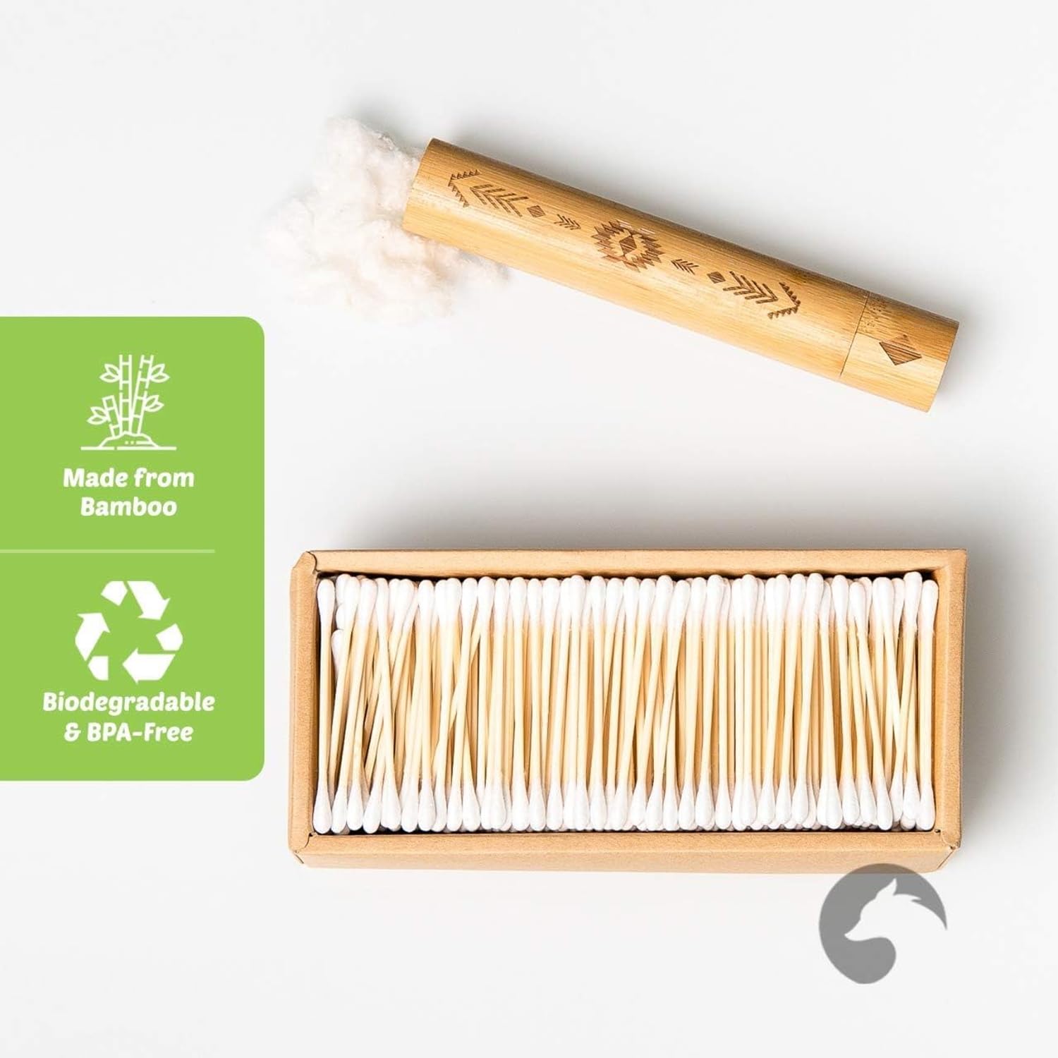 Bamboo Cotton Swabs 500 Count  - Nail Art Xxl ulasan dan harga
