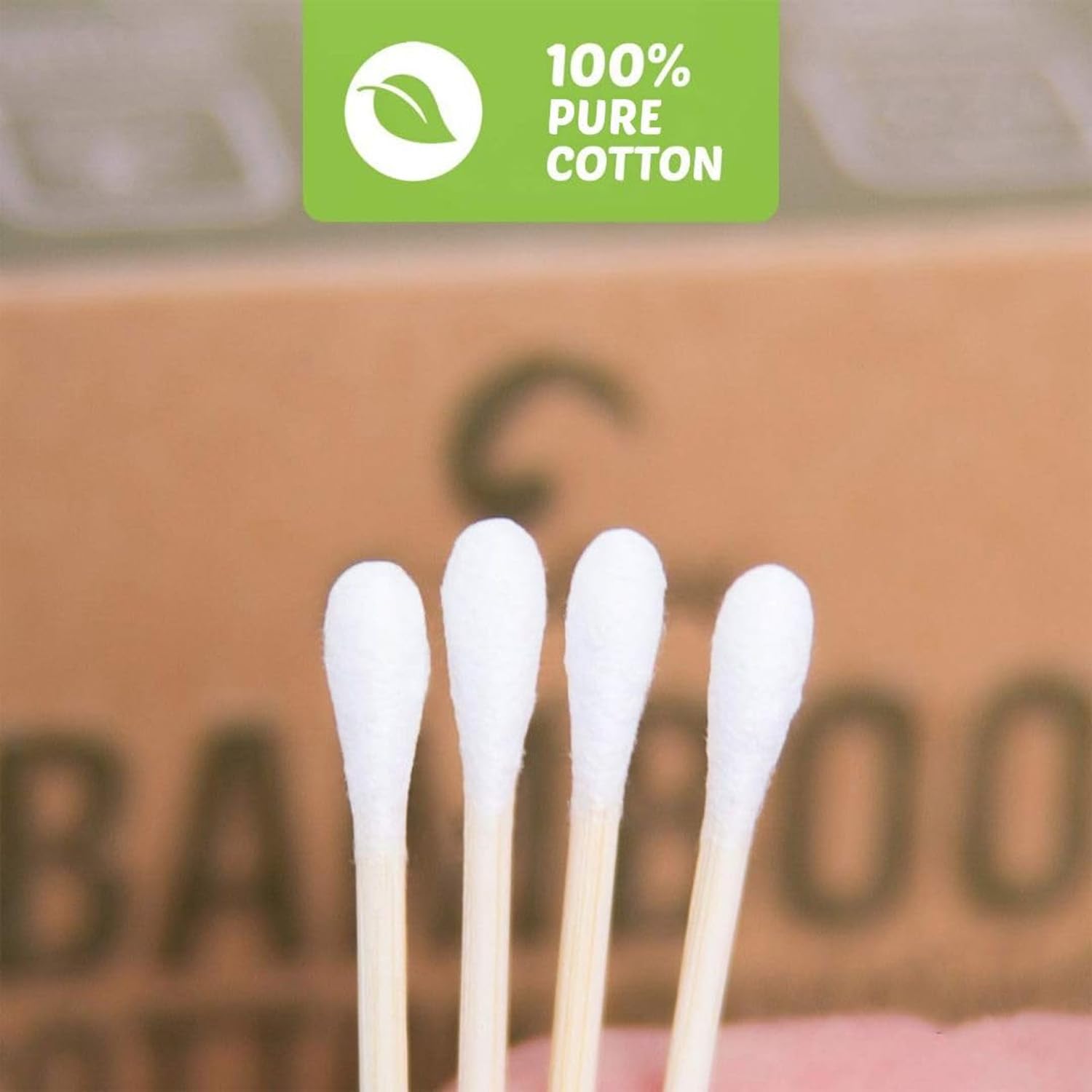 Bamboo Cotton Swabs 500 Count  - Nail Art Xxl ulasan dan harga