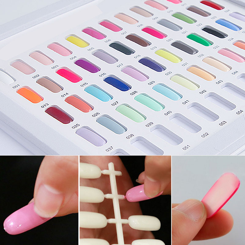 Nail Display Tips Natural Colo - Nail Art Vector ulasan dan harga