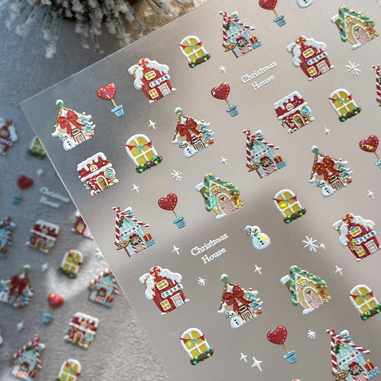 Flash Christmas Element Nail S - Nail Art Xmas ulasan dan harga