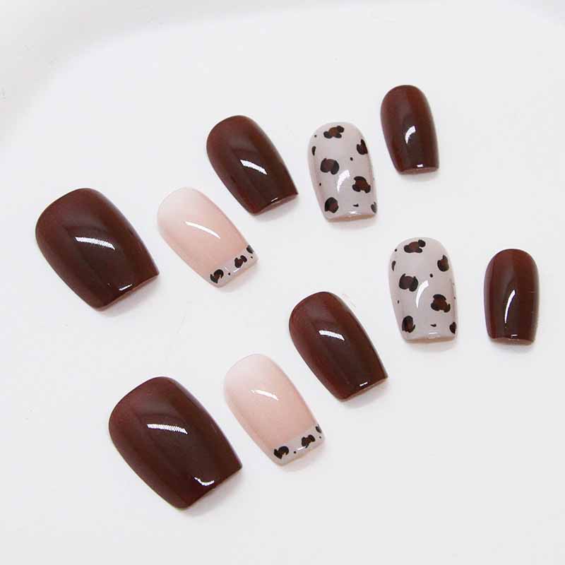 10 Pcs Women Wine Red Handmade - Nail Art Red Wine Cat Eye ulasan dan harga