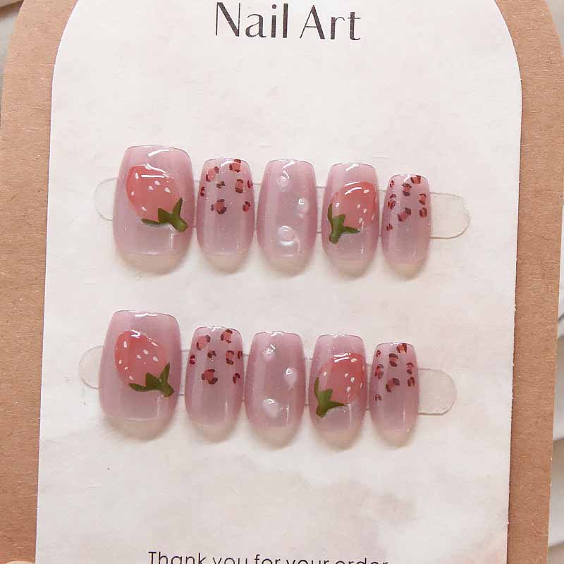 10 Pcs Women Wine Red Handmade - Nail Art Red Wine Cat Eye ulasan dan harga