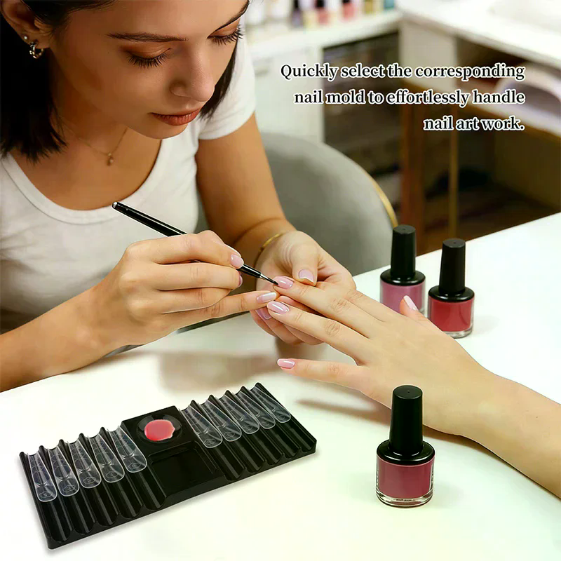 10 Grid Nail Art Pen Holder Pl - Nail Art Vector ulasan dan harga