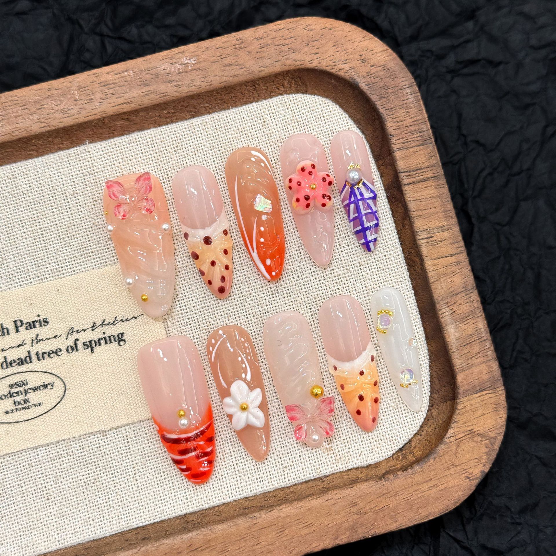 10pcs Handmade manicureNail Co - Nail Adhesive Tab ulasan dan harga