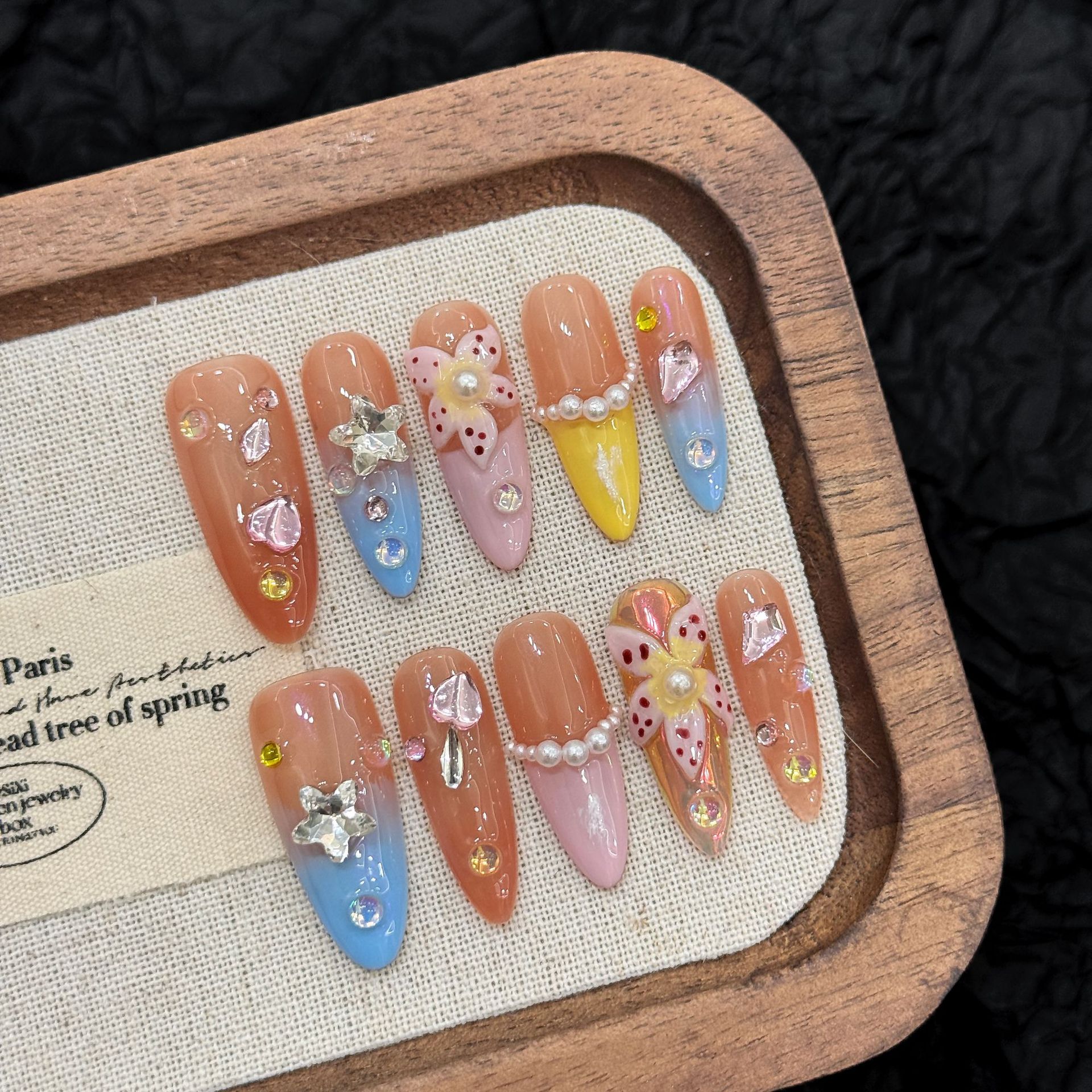 10pcs Handmade manicureNail Co - Nail Adhesive Tab ulasan dan harga
