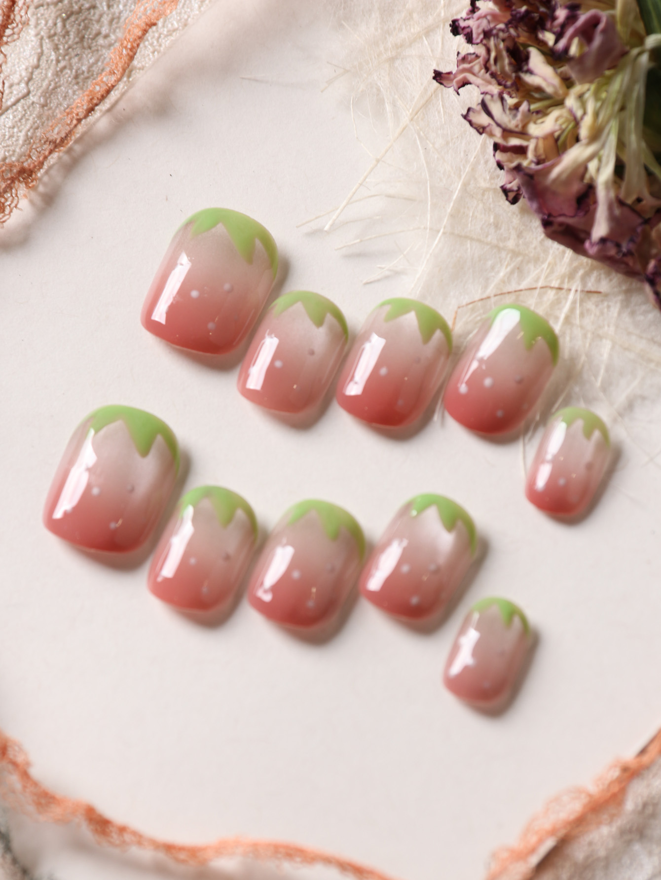 10Pcs Press on Nails Short Pin - Nail Adhesive Tab ulasan dan harga