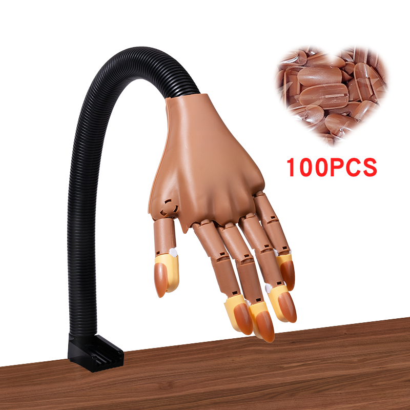 Nail Fake Practice Hand Movabl - Nail Art Vector ulasan dan harga