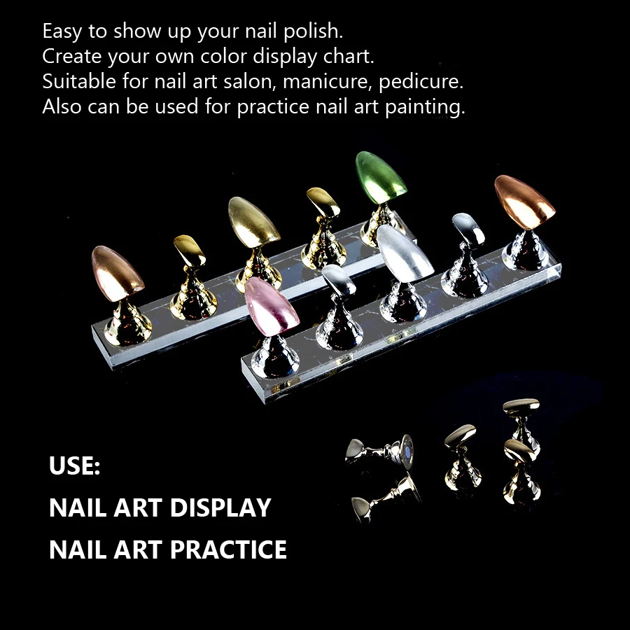 5Pcs Nail Art Practice Display - Nail Art Vector ulasan dan harga