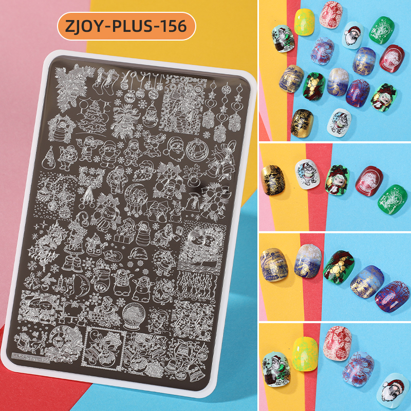 Christmas Nail Stamping Plate  - Nail Art Xmas ulasan dan harga