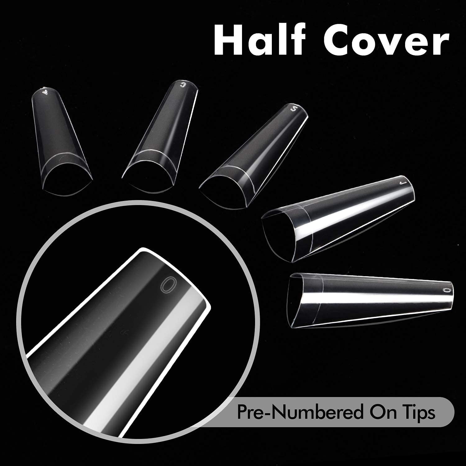 100Pcs XXL Transparent French  - Nail Art Xxl ulasan dan harga