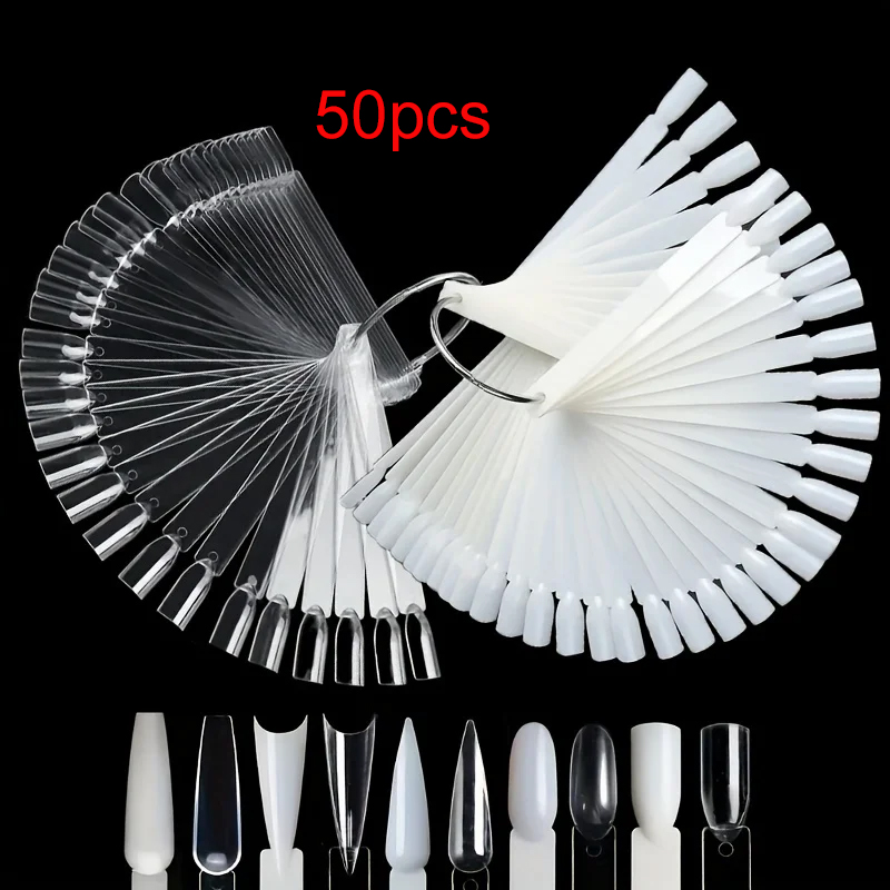 50 Nail Sample Sticks with Rin - Nail Art Vector ulasan dan harga