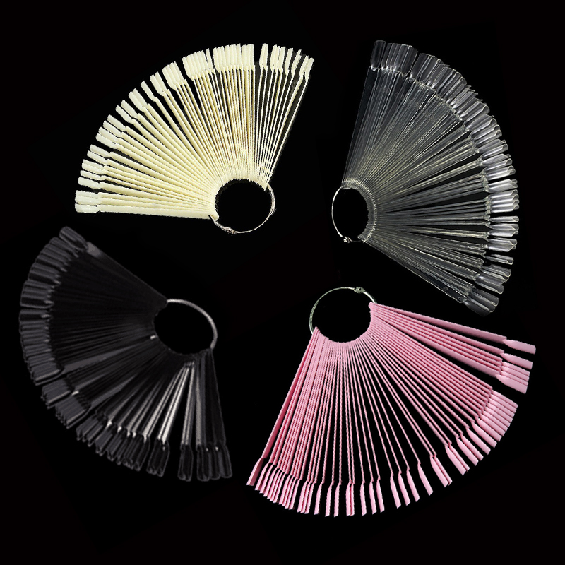 4Color 50pcs False Nail Tips F - Nail Art Vector ulasan dan harga