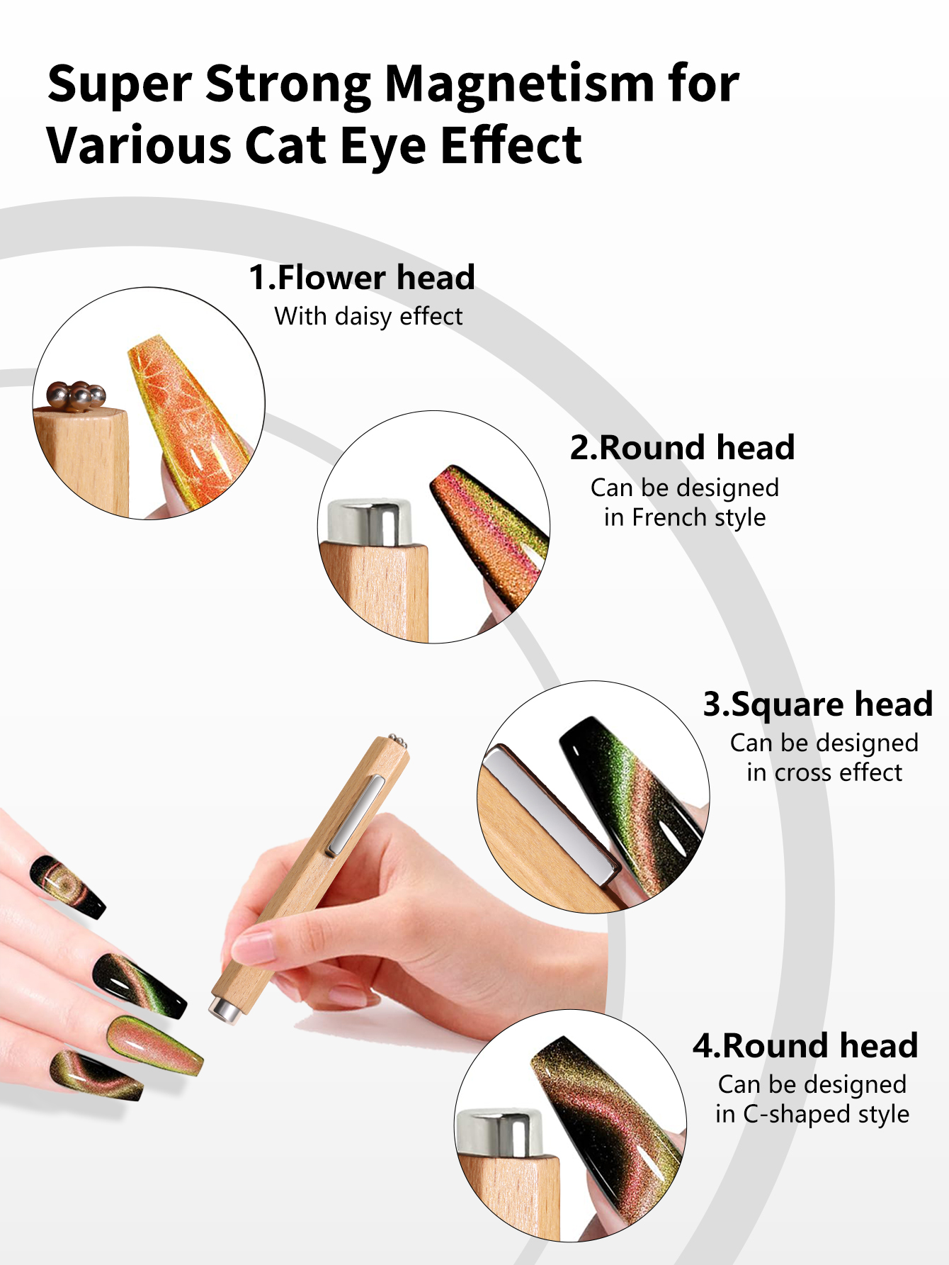 3 In 1 Nail Magnet, Multifunct - Nail Art Mahogany ulasan dan harga
