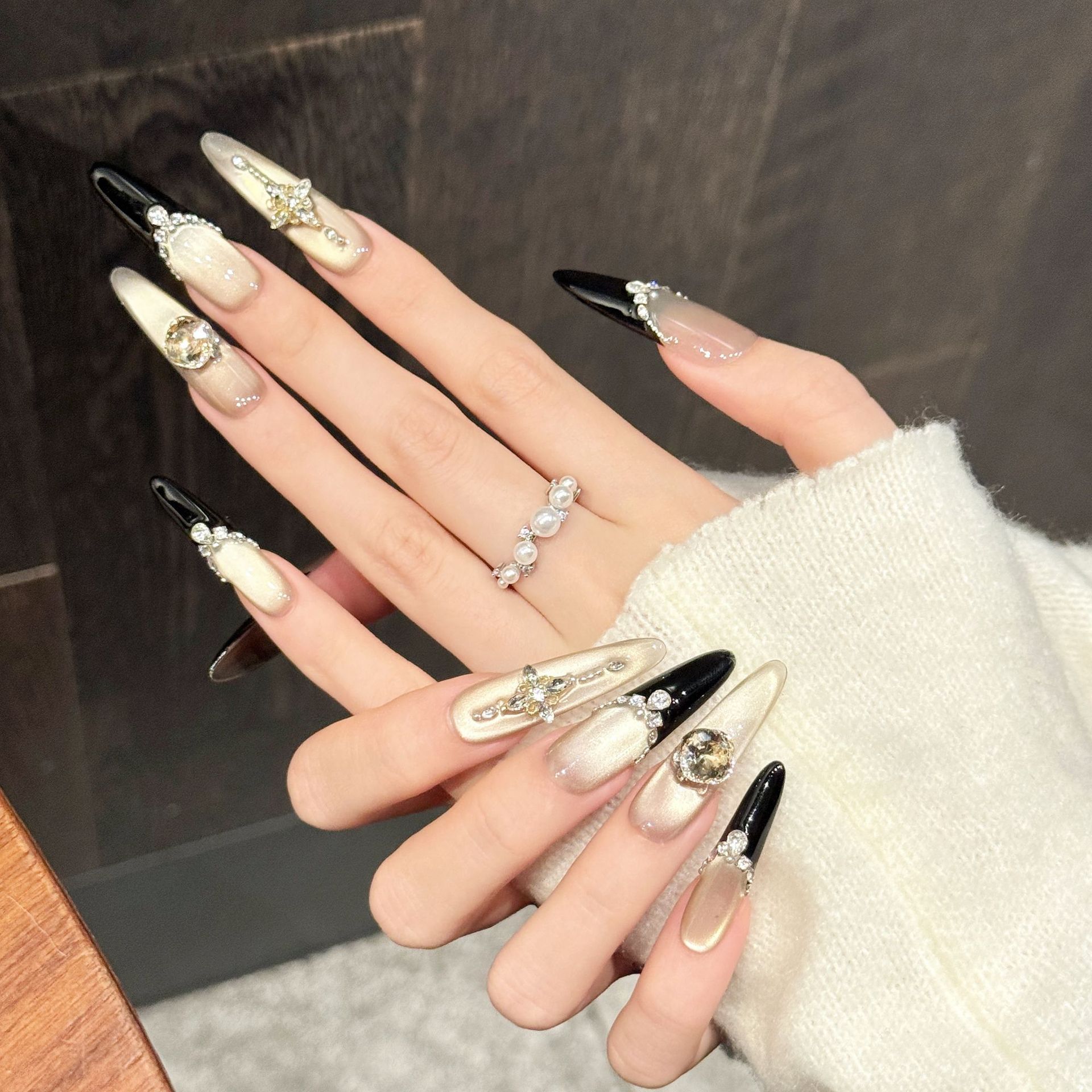 10 PCS Luxury Handmade Press o - Nail Adhesive Tab ulasan dan harga