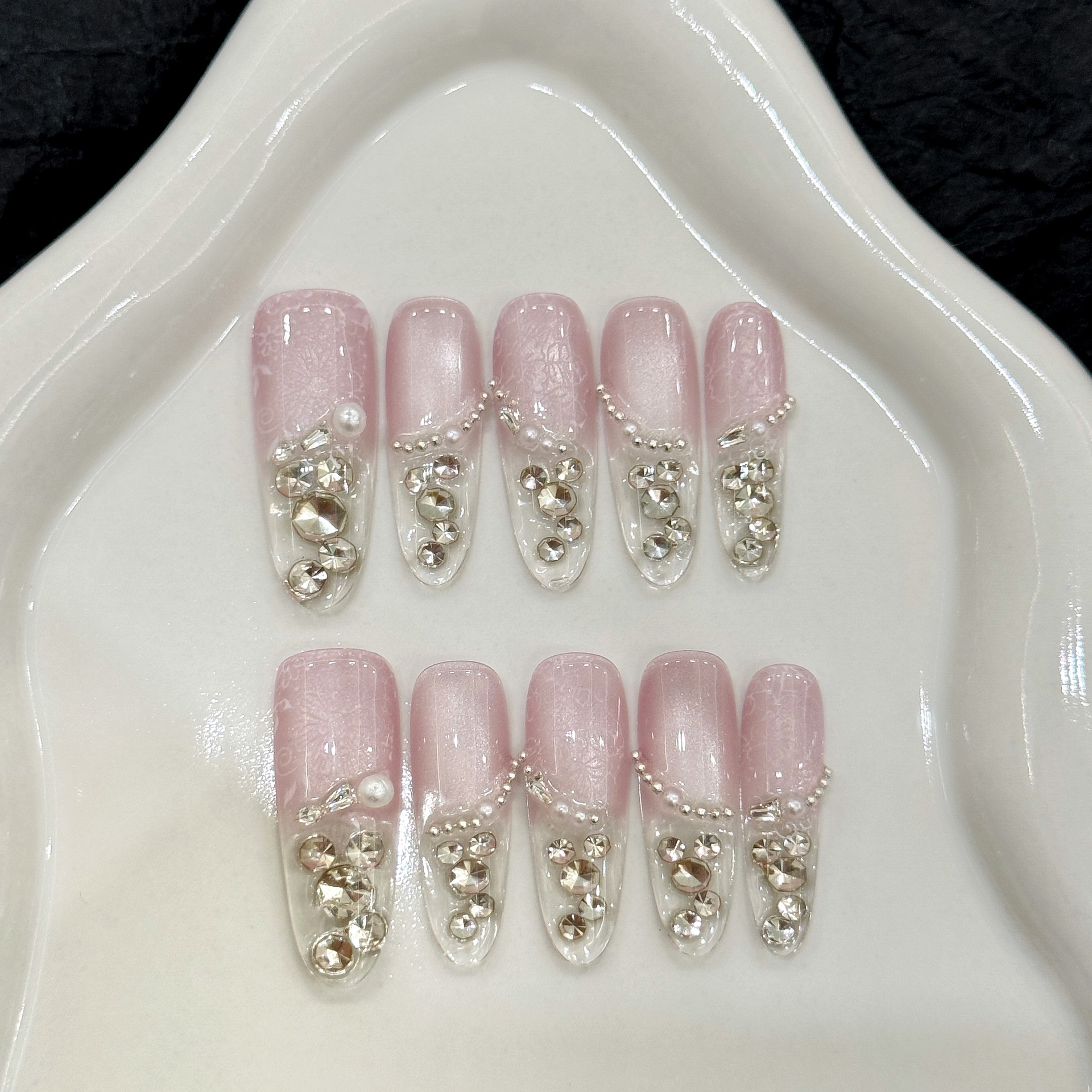 10 PCS Luxury Handmade Press o - Nail Adhesive Tab ulasan dan harga